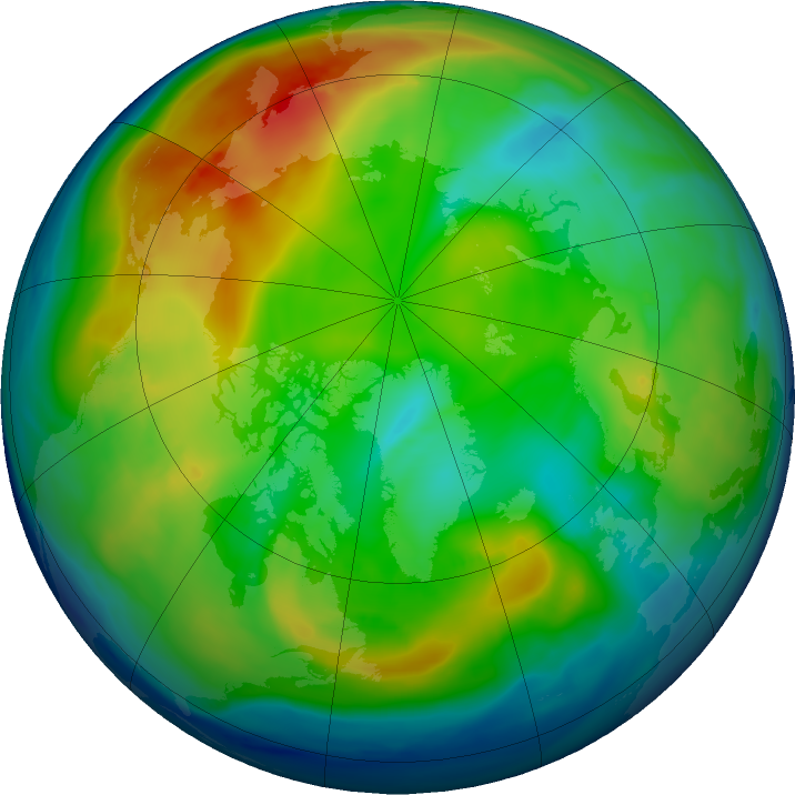 Arctic ozone map for 11 December 2018